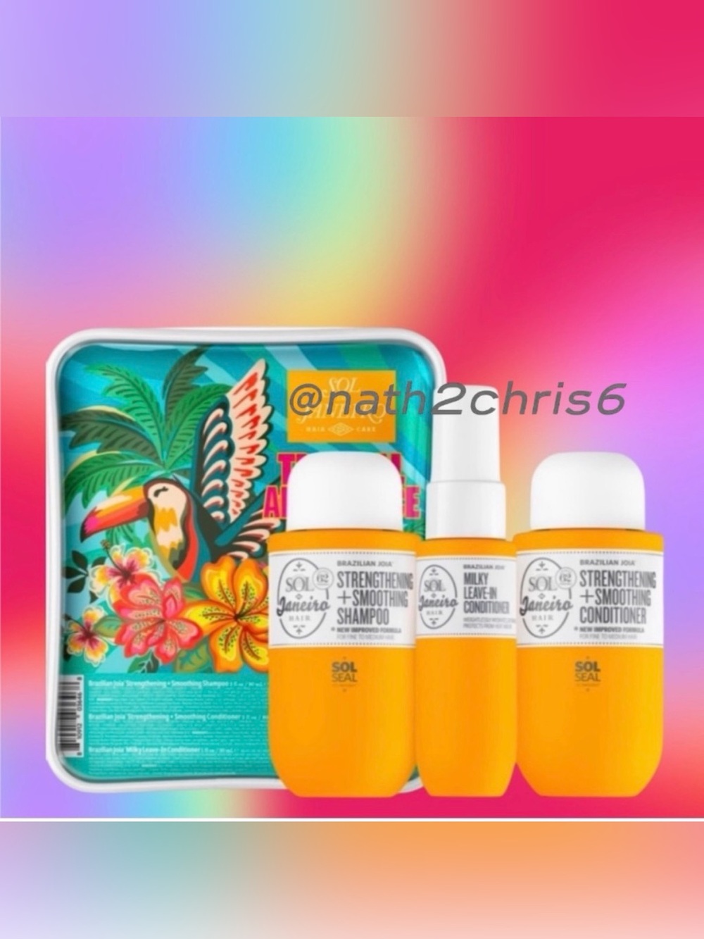 NWT Sol De Janeiro Tropical Abundance 3 Pc Hair Care Set